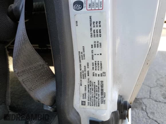 ✅ 2009 Chevrolet Colorado 1LT • VIN: 1GCCS199598105310 • Лот: 69685924. Опубликован ранее на Copart с пробегом Не указан. Бесплатный доступ к архиву аукционных продаж из США и подробный отчёт об истории автомобиля на DreamBid. Изображение 12.