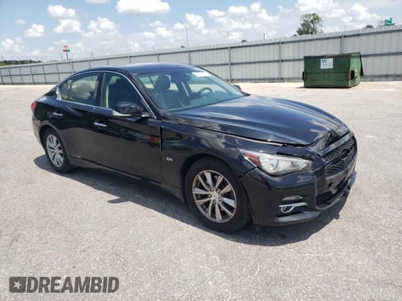 ✅ 2017 Infiniti Q50 Premium • VIN: JN1CV7AR2HM681399 • Lot: 66073935. Listed on Copart with 107,061 mi. Free auction sales archive from the USA and detailed vehicle history report at DreamBid. Image 4.