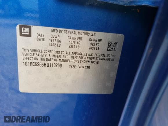 ✅ 2017 Chevrolet Volt LT • VIN: 1G1RC6S55HU110260 • Lot: 73863503. Wystawiony na Copart z przebiegiem 92 966 mil. Bezpłatny archiwum sprzedaży aukcyjnych z USA i szczegółowy raport historii pojazdu na DreamBid. Zdjęcie 12.