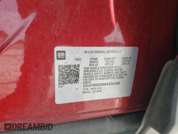 ✅ 2022 Chevrolet Bolt EV 1LT • VIN: 1G1FW6S06N4102498 • Lot: 64244024. Wystawiony na Copart z przebiegiem 43 449 mil. Bezpłatny archiwum sprzedaży aukcyjnych z USA i szczegółowy raport historii pojazdu na DreamBid. Zdjęcie 14.