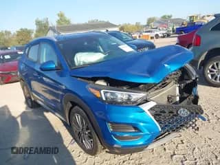 2019 Hyundai Tucson Sport z VIN KM8J33AL7KU023417, wystawiony jako IAAI lot #43197496 z przebiegiem 110 688 mil mil oraz . Historia ofert i sprzedaży dostępna na DreamBid. Obrazek 1.