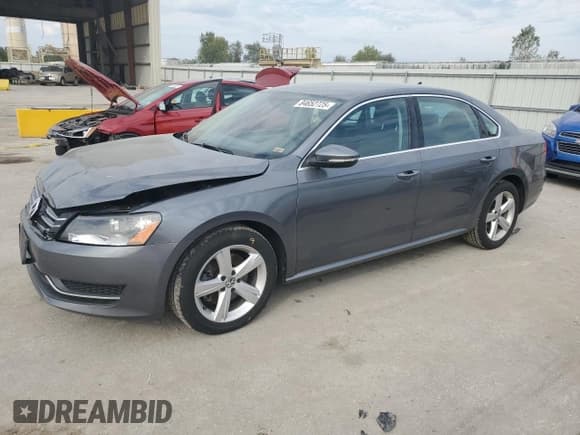 ✅ 2012 Volkswagen Passat SE • VIN: 1VWBH7A37CC099077 • Lot: 84652725. Listed on Copart with 144,557 mi. Free auction sales archive from the USA and detailed vehicle history report at DreamBid. Image 1.