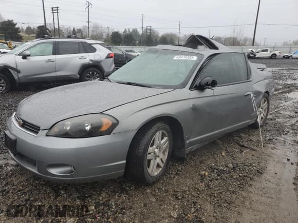 ✅ 2006 Chevrolet Monte Carlo LTZ • VIN: 2G1WN161569243523 • Lot: 43474385. Listed on Copart with Not provided. Free auction sales archive from the USA and detailed vehicle history report at DreamBid. Image 1.