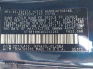 ✅ 2019 Toyota Camry SE • VIN: 4T1B11HK4KU243285 • Lot: 43667487. Listed on IAAI with 132,894 mi. Free auction sales archive from the USA and detailed vehicle history report at DreamBid. Image 9.