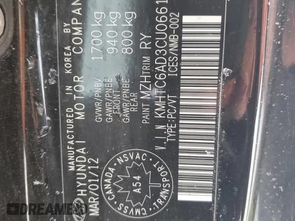 ✅ 2012 Hyundai Veloster w/Gray Int • VIN: KMHTC6AD3CU066141 • Lot: 88774385. Wystawiony na Copart z przebiegiem 230 248 mil. Bezpłatny archiwum sprzedaży aukcyjnych z USA i szczegółowy raport historii pojazdu na DreamBid. Zdjęcie 12.