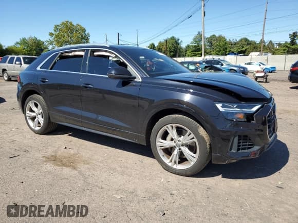 ✅ 2019 Audi Q8 Premium Plus • VIN: WA1BVAF16KD020856 • Lot: 71607085. Listed on Copart with 75,747 mi. Free auction sales archive from the USA and detailed vehicle history report at DreamBid. Image 4.
