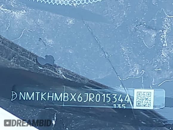 ✅ 2018 Toyota C-HR XLE • VIN: NMTKHMBX6JR015344 • Lot: 43637814. Listed on IAAI with 223,771 mi. Free auction sales archive from the USA and detailed vehicle history report at DreamBid. Image 9.