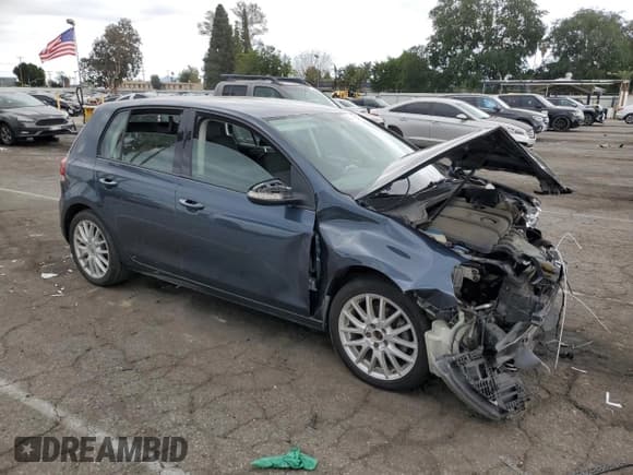 ✅ 2013 Volkswagen Golf • VIN: WVWDB7AJ1DW119724 • Lot: 50711415. Listed on Copart with Not provided. Free auction sales archive from the USA and detailed vehicle history report at DreamBid. Image 4.