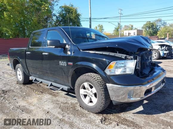 2015 Ram 1500 Lone Star with VIN 1C6RR7LT7FS551560, listed as a IAAI auction lot 43489935 with 142,876 mi miles and . Bid and sale history available at DreamBid. Image 1.