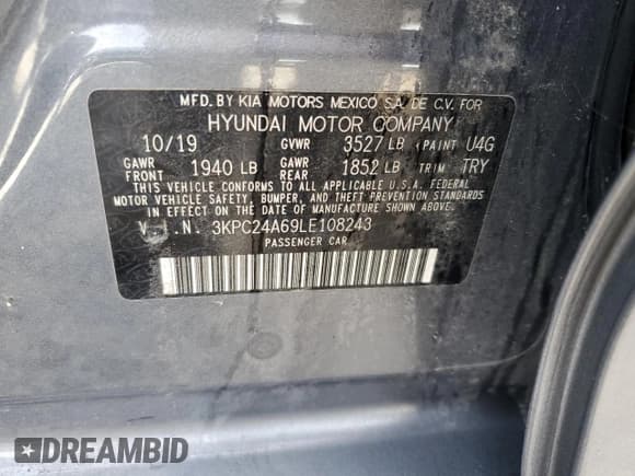 ✅ 2020 Hyundai Accent SE • VIN: 3KPC24A69LE108243 • Лот: 82600964. Опубликован ранее на Copart с пробегом 71 918 миль. Бесплатный доступ к архиву аукционных продаж из США и подробный отчёт об истории автомобиля на DreamBid. Изображение 13.