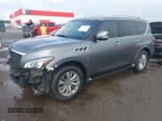 ✅ 2017 Infiniti QX80 Signature Edition • VIN: JN8AZ2NE7H9150953 • Lot: 43535623. Listed on IAAI with 124,414 mi. Free auction sales archive from the USA and detailed vehicle history report at DreamBid. Image 2.