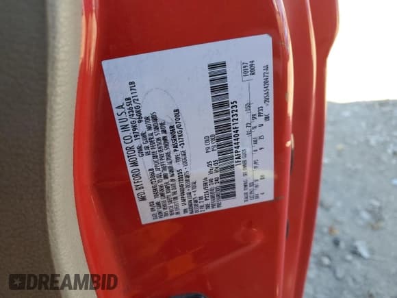 ✅ 2004 Ford Mustang Deluxe • VIN: 1FAFP44404F123235 • Lot: 80370484. Listed on Copart with 1,779,265 mi. Free auction sales archive from the USA and detailed vehicle history report at DreamBid. Image 12.