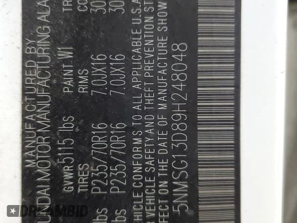 ✅ 2009 Hyundai Santa Fe GLS • VIN: 5NMSG13D89H248048 • Lot: 78258324. Listed on Copart with 261,583 mi. Free auction sales archive from the USA and detailed vehicle history report at DreamBid. Image 13.