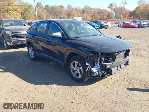 ✅ 2022 Hyundai Tucson SE • VIN: 5NMJACAE0NH053009 • Lot: 43550808. Listed on IAAI with 48,601 mi. Free auction sales archive from the USA and detailed vehicle history report at DreamBid. Image 1.