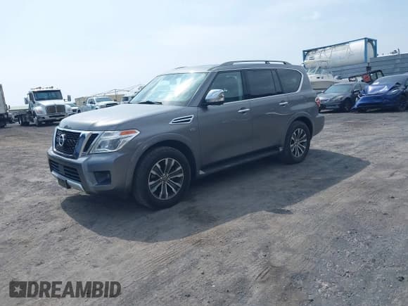 ✅ 2018 Nissan Armada SV • VIN: JN8AY2NC5JX501457 • Lot: 42816460. Wystawiony na IAAI z przebiegiem 80 439 mil. Bezpłatny archiwum sprzedaży aukcyjnych z USA i szczegółowy raport historii pojazdu na DreamBid. Zdjęcie 2.