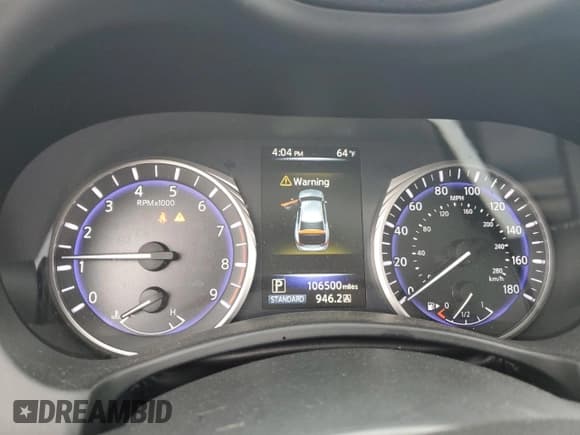 ✅ 2016 Infiniti Q50 Red Sport 400 • VIN: JN1FV7AP1GM421036 • Лот: 57994295. Опубликован ранее на Copart с пробегом 106 500 миль. Бесплатный доступ к архиву аукционных продаж из США и подробный отчёт об истории автомобиля на DreamBid. Изображение 9.