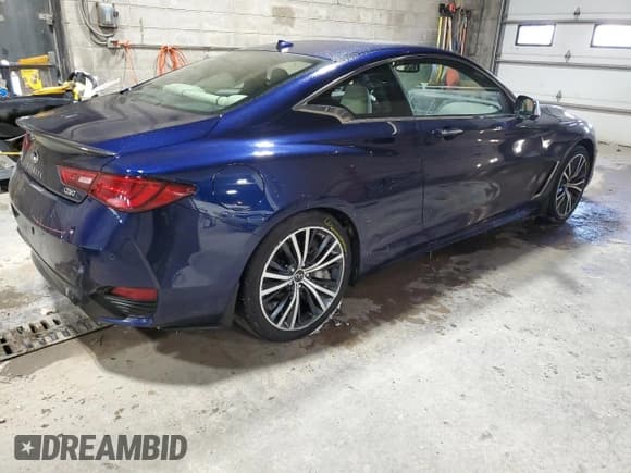 ✅ 2021 Infiniti Q60 Luxe • VIN: JN1EV7KL4MM470721 • Lot: 46048405. Listed on Copart with 17,525 mi. Free auction sales archive from the USA and detailed vehicle history report at DreamBid. Image 3.