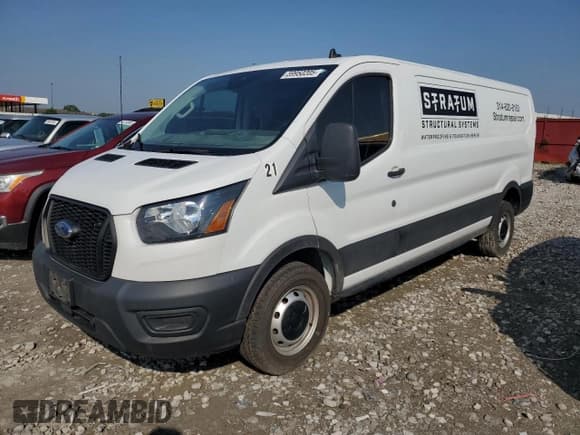 ✅ 2021 Ford Transit Cargo • VIN: 1FTYE1Y83MKA02923 • Lot: 59950205. Listed on Copart with 55,187 mi. Free auction sales archive from the USA and detailed vehicle history report at DreamBid. Image 1.