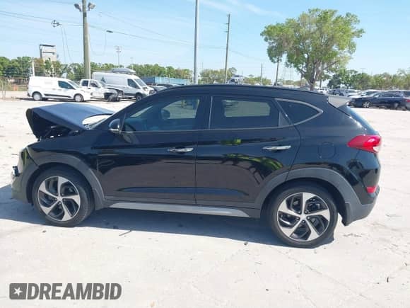 2018 Hyundai Tucson Limited with VIN KM8J33A23JU766971, listed as a IAAI auction lot 41812115 with 127,693 mi miles and . Bid and sale history available at DreamBid. Image 14.