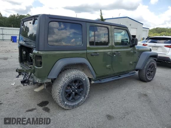 ✅ 2021 Jeep Wrangler Unlimited Willys • VIN: 1C4HJXDN3MW868947 • Lot: 80447825. Listed on Copart with 41,226 mi. Free auction sales archive from the USA and detailed vehicle history report at DreamBid. Image 3.