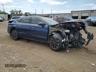 2020 Hyundai Sonata SEL Plus z VIN 5NPEJ4J26LH017421, wystawiony jako Copart lot #68254155 z przebiegiem Nie podano mil oraz Szkoda całkowita • Salvage title. Historia ofert i sprzedaży dostępna na DreamBid. Obrazek 4.