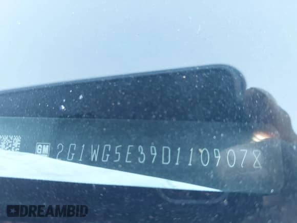 2013 Chevrolet Impala LT with VIN 2G1WG5E39D1109078, listed as a IAAI auction lot 43492141 with 188,261 mi miles and . Bid and sale history available at DreamBid. Image 9.