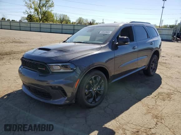 2023 Dodge Durango R/T Plus with VIN 1C4SDJCT6PC676499, listed as a Copart auction lot 84649665 with 35,243 mi miles and Salvage title. Bid and sale history available at DreamBid. Image 1.