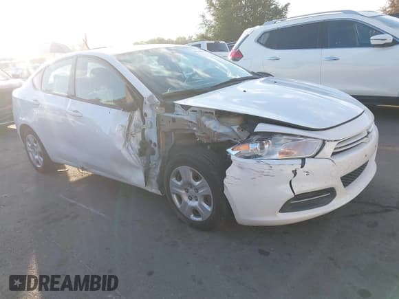 ✅ 2015 Dodge Dart SE • VIN: 1C3CDFAA1FD435904 • Lot: 43519056. Listed on IAAI with 90,546 mi. Free auction sales archive from the USA and detailed vehicle history report at DreamBid. Image 1.