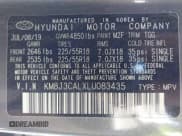 ✅ 2020 Hyundai Tucson Sport • VIN: KM8J3CALXLU083435 • Lot: 43184996. Listed on IAAI with 104,653 mi. Free auction sales archive from the USA and detailed vehicle history report at DreamBid. Image 9.