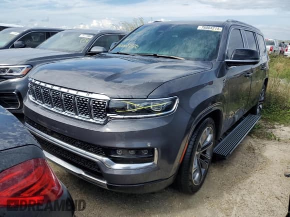 ✅ 2023 Jeep Grand Wagoneer Series III • VIN: 1C4SJVGP5PS512227 • Lot: 76004214. Listed on Copart with Not provided. Free auction sales archive from the USA and detailed vehicle history report at DreamBid. Image 1.