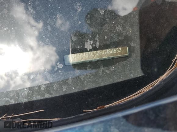 ✅ 2017 BMW 4 Series 440i • VIN: WBA4E3C50HG186652 • Lot: 89930235. Listed on Copart with 59,147 mi. Free auction sales archive from the USA and detailed vehicle history report at DreamBid. Image 12.