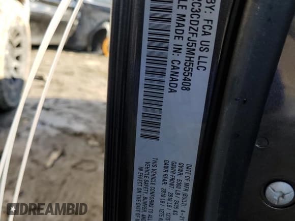 ✅ 2021 Dodge Challenger R/T Scat Pack • VIN: 2C3CDZFJ5MH555408 • Lot: 36122513. Wystawiony na Copart z przebiegiem 6 882 mil. Bezpłatny archiwum sprzedaży aukcyjnych z USA i szczegółowy raport historii pojazdu na DreamBid. Zdjęcie 12.