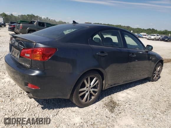 ✅ 2008 Lexus IS 250 • VIN: JTHCK262385021403 • Lot: 55961705. Listed on Copart with 360,286 mi. Free auction sales archive from the USA and detailed vehicle history report at DreamBid. Image 3.
