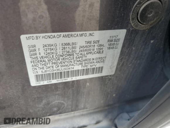 ✅ 2018 Acura MDX • VIN: 5J8YD3H36JL003414 • Лот: 71621775. Опубликован ранее на Copart с пробегом 145 388 миль. Бесплатный доступ к архиву аукционных продаж из США и подробный отчёт об истории автомобиля на DreamBid. Изображение 13.