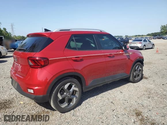 ✅ 2022 Hyundai Venue Limited • VIN: KMHRC8A37NU184709 • Lot: 57031255. Listed on Copart with 21,378 mi. Free auction sales archive from the USA and detailed vehicle history report at DreamBid. Image 3.