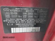 ✅ 2010 Hyundai Elantra SE • VIN: KMHDU4AD4AU842294 • Lot: 43439049. Listed on IAAI with 264,023 mi. Free auction sales archive from the USA and detailed vehicle history report at DreamBid. Image 9.