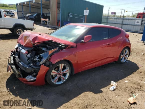 ✅ 2013 Hyundai Veloster w/Black Int • VIN: KMHTC6AD2DU103147 • Lot: 56665685. Listed on Copart with Not provided. Free auction sales archive from the USA and detailed vehicle history report at DreamBid. Image 1.
