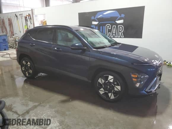 2024 Hyundai Kona SEL with VIN KM8HB3AB1RU183523, listed as a Copart auction lot 42806245 with 14,910 mi miles and Salvage title. Bid and sale history available at DreamBid. Image 4.