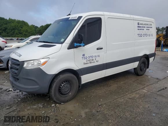 ✅ 2023 Mercedes-Benz Sprinter Cargo • VIN: W1Y70BGY2PT156728 • Lot: 56645955. Listed on Copart with 35,674 mi. Free auction sales archive from the USA and detailed vehicle history report at DreamBid. Image 1.