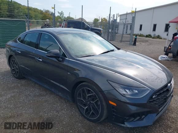 2021 Hyundai Sonata N Line with VIN 5NPEK4JC5MH108963, listed as a IAAI auction lot 43195113 with 101,460 mi miles and . Bid and sale history available at DreamBid. Image 1.