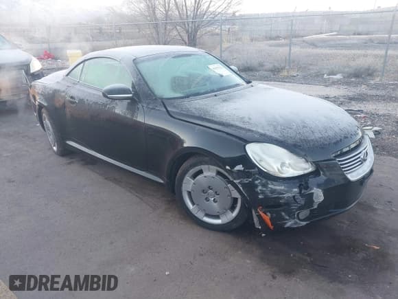 ✅ 2002 Lexus SC 430 • VIN: JTHFN48Y120001155 • Lot: 41657922. Listed on IAAI with 137,289 mi. Free auction sales archive from the USA and detailed vehicle history report at DreamBid. Image 1.