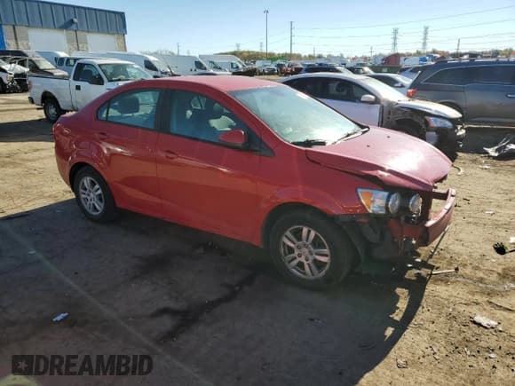 ✅ 2012 Chevrolet Sonic LS • VIN: 1G1JB5SH2C4197743 • Lot: 86045454. Listed on Copart with 156,723 mi. Free auction sales archive from the USA and detailed vehicle history report at DreamBid. Image 4.