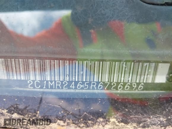 ✅ 1994 Geo Metro • VIN: 2C1MR2465R6726696 • Lot: 42053202. Listed on IAAI with 124,775 mi. Free auction sales archive from the USA and detailed vehicle history report at DreamBid. Image 9.