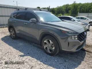 2023 Hyundai Santa Fe SEL with VIN 5NMS24AJ9PH545934, listed as a Copart auction lot 58448965 with 27,299 mi miles and Salvage title. Bid and sale history available at DreamBid. Image 4.