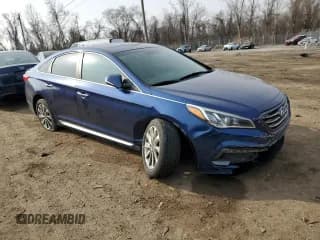 ✅ 2017 Hyundai Sonata Sport • VIN: 5NPE34AF7HH555274 • Lot: 36215983. Listed on Copart with 69,593 mi. Free auction sales archive from the USA and detailed vehicle history report at DreamBid. Image 4.