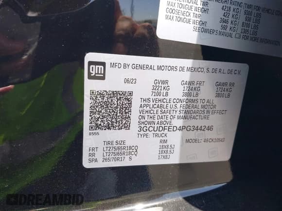 ✅ 2023 Chevrolet Silverado 1500 LT Trail Boss • VIN: 3GCUDFED4PG344246 • Lot: 41953422. Wystawiony na IAAI z przebiegiem 29 089 mil. Bezpłatny archiwum sprzedaży aukcyjnych z USA i szczegółowy raport historii pojazdu na DreamBid. Zdjęcie 9.