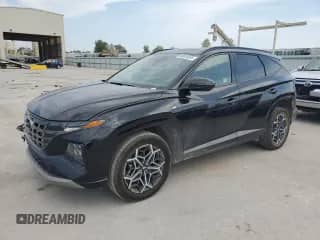 2024 Hyundai Tucson N Line z VIN KM8JFCD19RU180829, wystawiony jako Copart lot #80834695 z przebiegiem 11 057 mil mil oraz Szkoda całkowita • Salvage title. Historia ofert i sprzedaży dostępna na DreamBid. Obrazek 1.