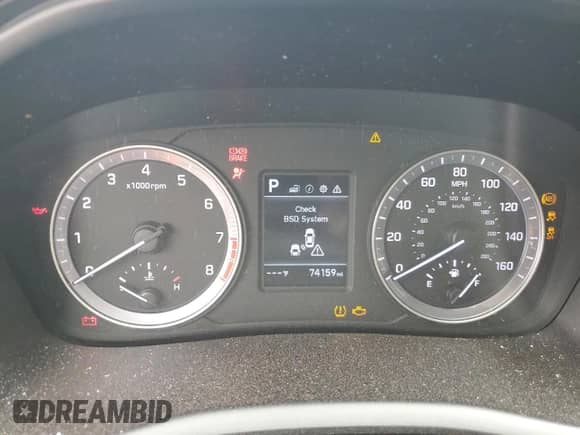 2018 Hyundai Sonata SE with VIN 5NPE24AFXJH682318, listed as a Copart auction lot 82054125 with 74,159 mi miles and Salvage title. Bid and sale history available at DreamBid. Image 9.