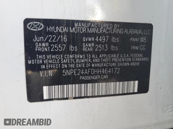 ✅ 2017 Hyundai Sonata 2.4L • VIN: 5NPE24AF0HH464172 • Лот: 89739415. Опубликован ранее на Copart с пробегом 139 716 миль. Бесплатный доступ к архиву аукционных продаж из США и подробный отчёт об истории автомобиля на DreamBid. Изображение 12.