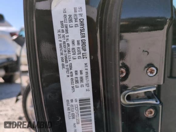 ✅ 2013 Dodge Dart Limited • VIN: 1C3CDFCH7DD132598 • Лот: 59706845. Опубликован ранее на Copart с пробегом Не указан. Бесплатный доступ к архиву аукционных продаж из США и подробный отчёт об истории автомобиля на DreamBid. Изображение 12.